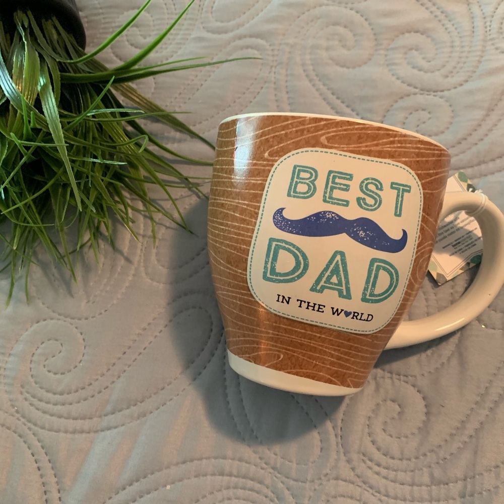 Best Dad mustache large mug coffee/tea